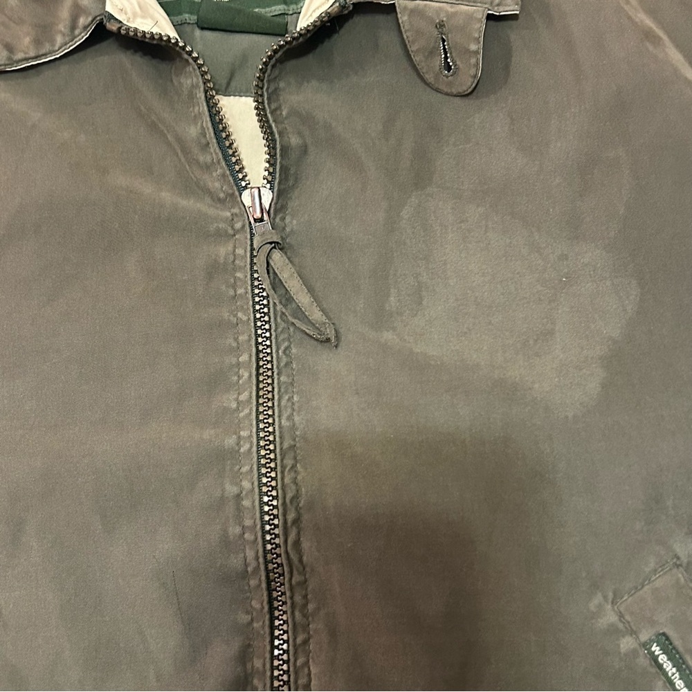 Weatherproof Jacket Full Zip Men's Size Small Olive Green Vintage - Picture 10 of 10